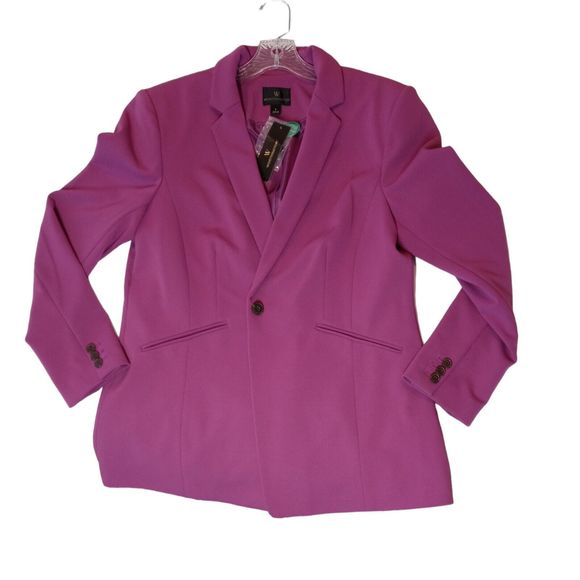 Worthingtons Women's lavender purple Polyester 2 piece Blazer & Pant suit -Large - Picture 2 of 9